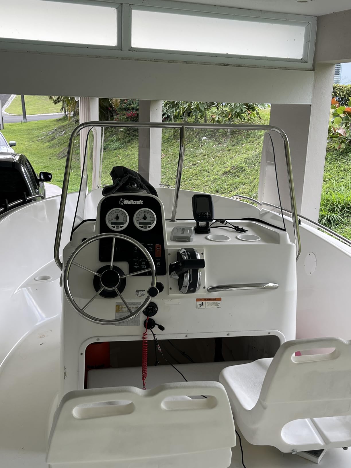 Amarine Made 5-Spoke 13-1/2 Inch Destroyer Style Stainless Boat Steering Wheel with M Size Knob - 9310SRF1 customer photo 2