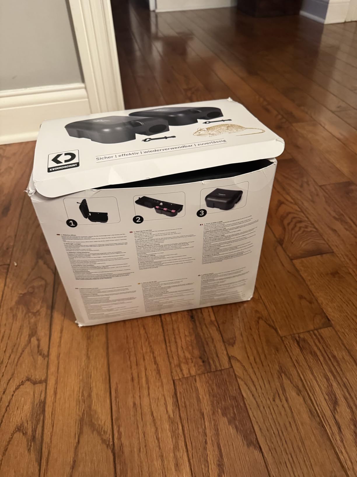 2 Contractor-Grade Rat Bait Station - Extra Tough, Rugged & Weather-Resistant Lockable Box with Key, Tamper-Resistant Dual Entry, Fits Blocks/Pasta/Grain Baits or Snap Traps - Indoor/Outdoor customer photo 2
