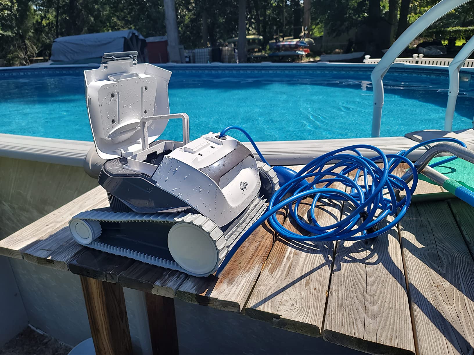 Dolphin (2026 Model) Nautilus AG Automatic Robotic Pool Vacuum Cleaner, Active Scrubber Brush, Top Load Filters Access, Ideal for Above-Ground Pools up to 33 FT in Length customer photo 2