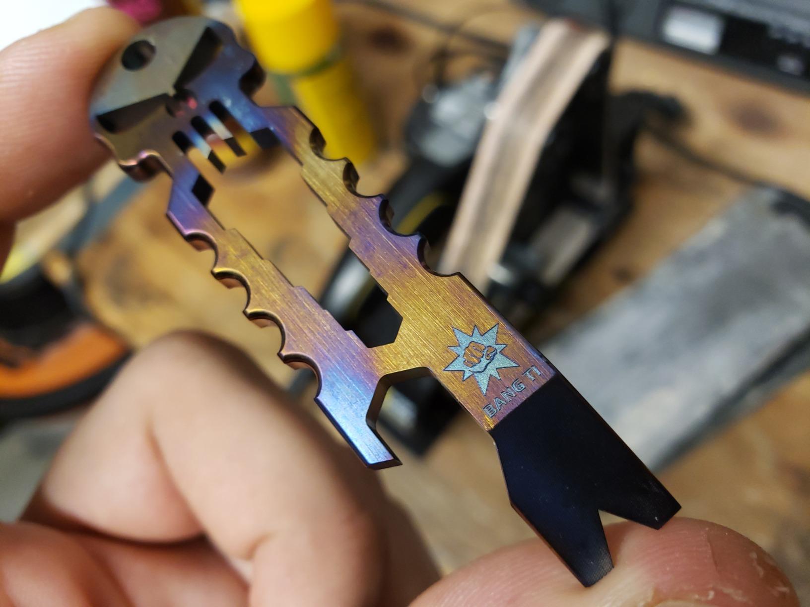 BANG TI Titanium EDC Pry Bar with Bottle Opener Function (PunisherPB) customer photo 2