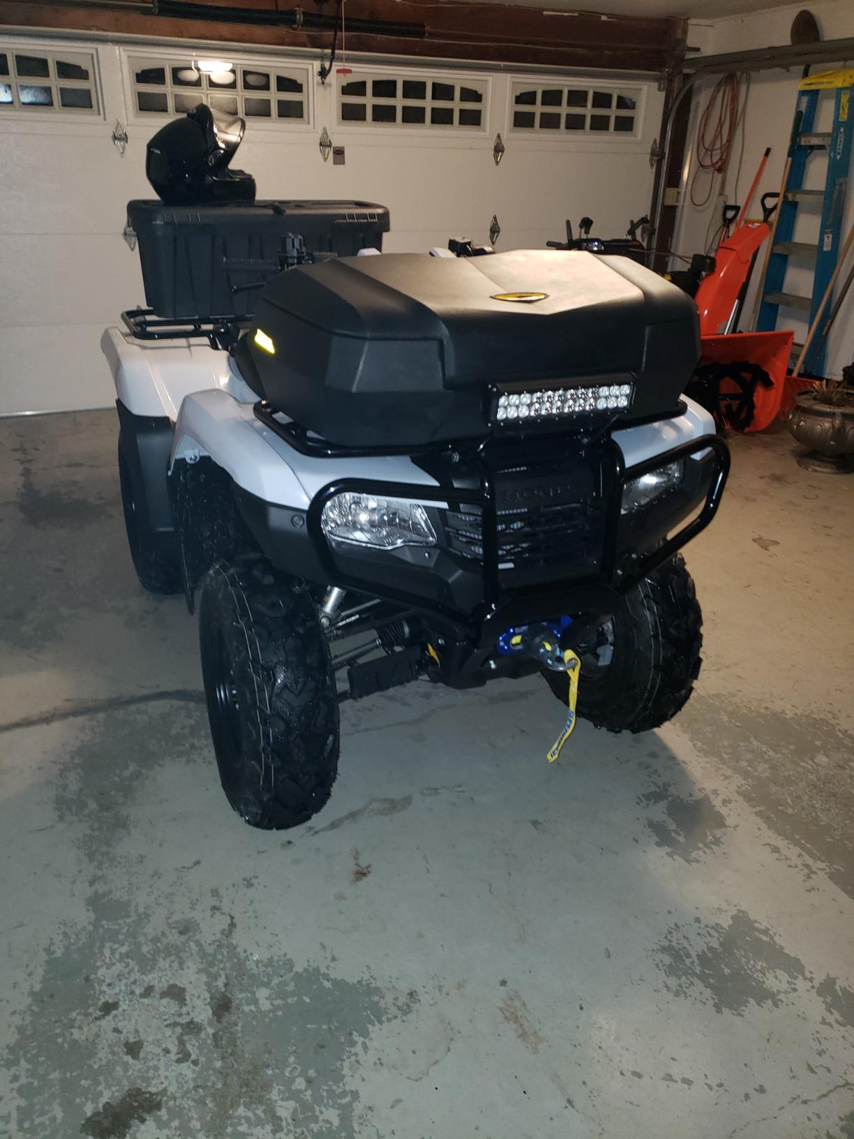 Black Boar ATV Front Storage Box - Features Durable Polyethylene Design w/Stainless Steel Lockable Latches - includes Mounting Hardware - Easily Attaches to Front Tubular Racks (66011) customer photo 1