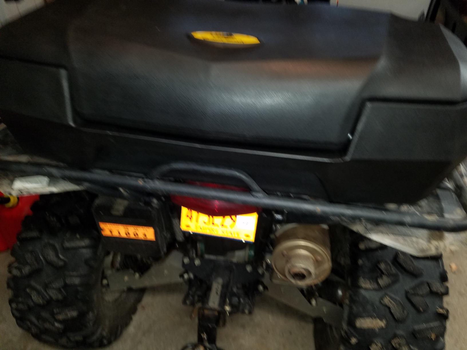 Black Boar ATV Front Storage Box - Features Durable Polyethylene Design w/Stainless Steel Lockable Latches - includes Mounting Hardware - Easily Attaches to Front Tubular Racks (66011) customer photo 2