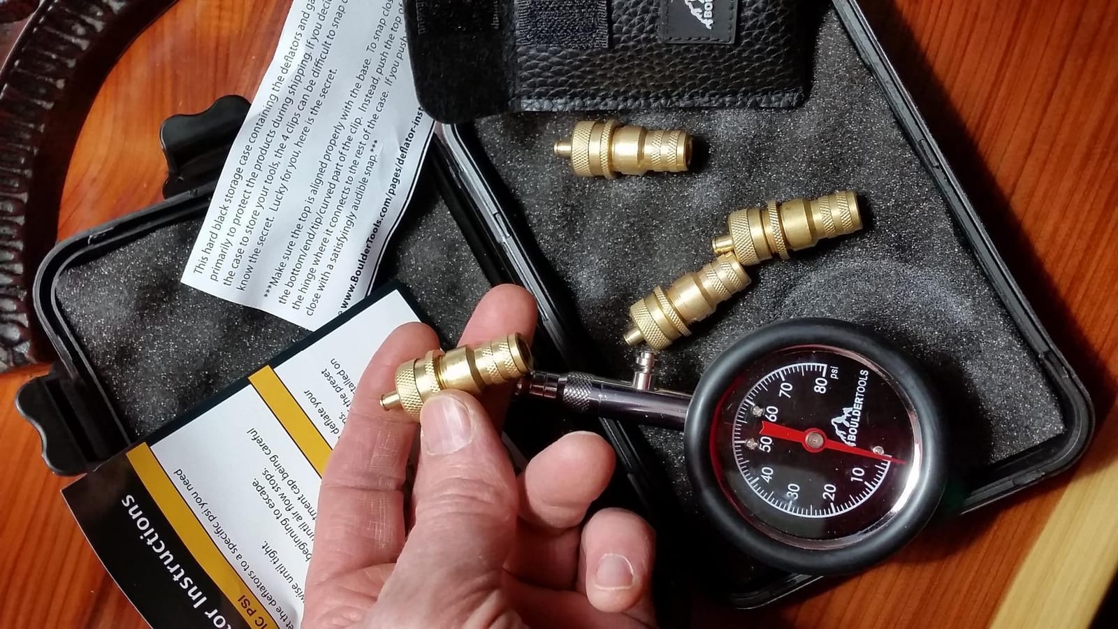 BOULDER TOOLS Automatic Tire Deflator Kit - Adjustable 0-80 PSI Air Down Tire Deflators with Gauge for Jeeps, Trucks, 4x4 & Off Road Vehicles customer photo 2