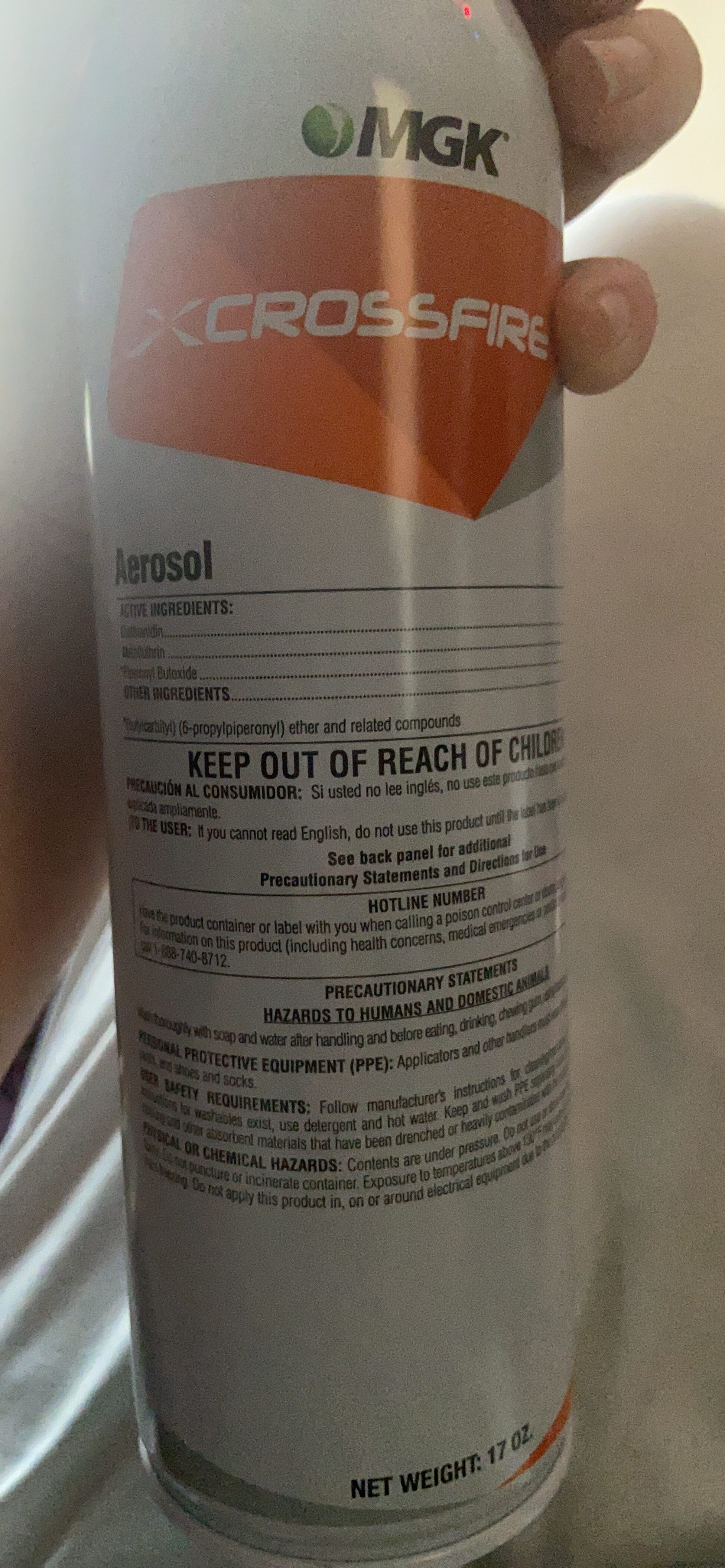MGK Crossfire Aerosol | Insecticide Spray | 17oz Can | Indoor Bed Bug Killer, for Long-Lasting Bed Bug Control, Ready to Use customer photo 2