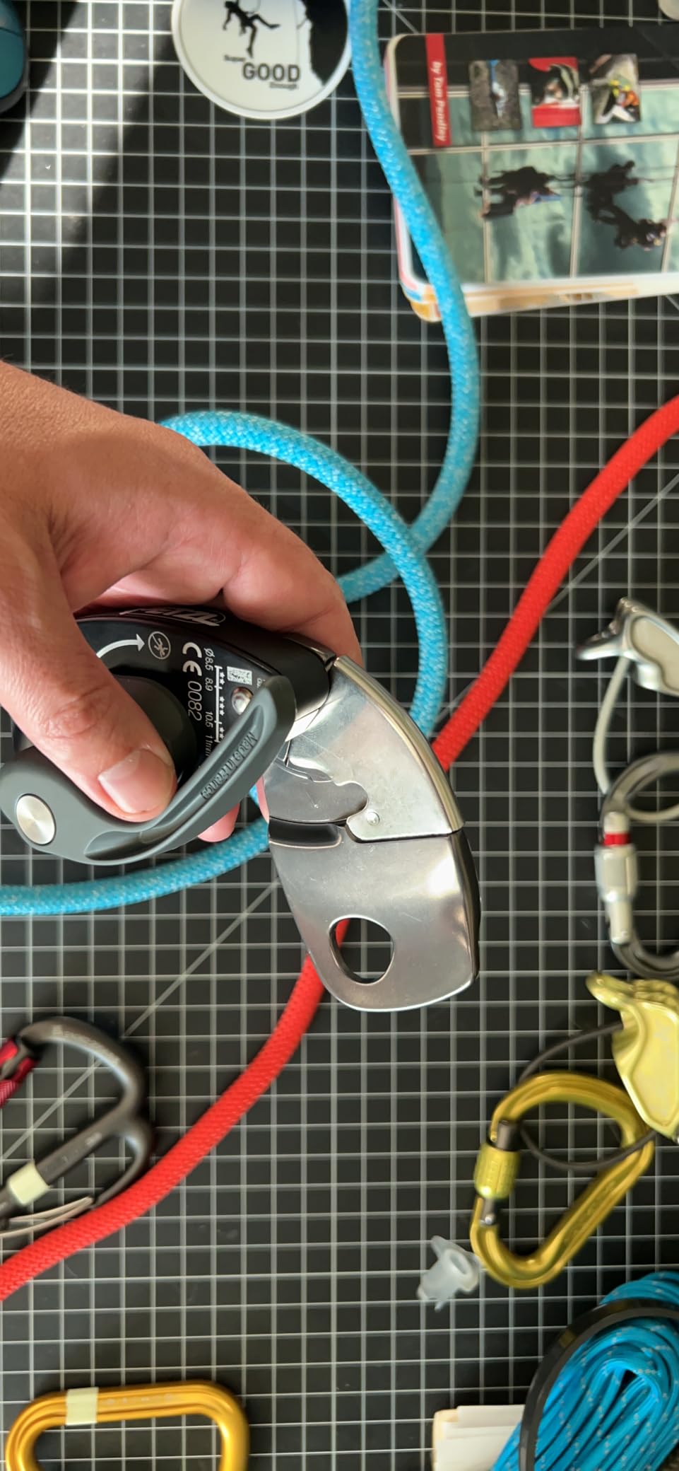 PETZL GRIGRI+ Rock Climbing Belay Device | With Cam-Assisted Blocking & Anti-Panic Handle, Suitable for Learners & Intensive Use customer photo 1