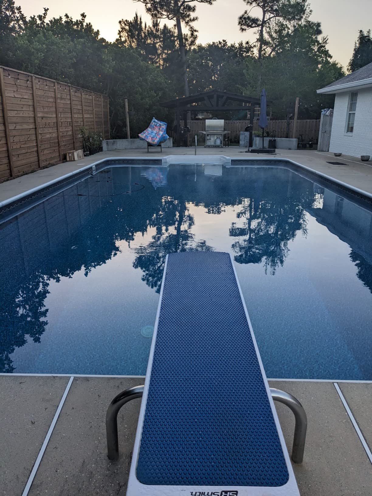 S.R. Smith 66-209-578S2B Diving Board, 8-Foot, Radiant White with Blue TrueTread customer photo 1