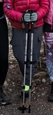 TheFitLife Nordic Walking Trekking Poles - 2 Sticks with Anti-Shock and Quick Lock System, Telescopic, Collapsible, Ultralight for Hiking, Camping, Mountaining, Backpacking, Walking, Trekking customer photo 1