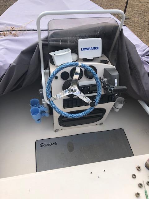 Amarine Made Stainless Steel Boat Steering Wheel 3 Spoke 13-1/2 Inch Dia, Marine Steering Wheel for Seastar and Verado, Stainless Boat Wheel with 5/8 Inch-18 Nut and Turning Knob customer photo 2