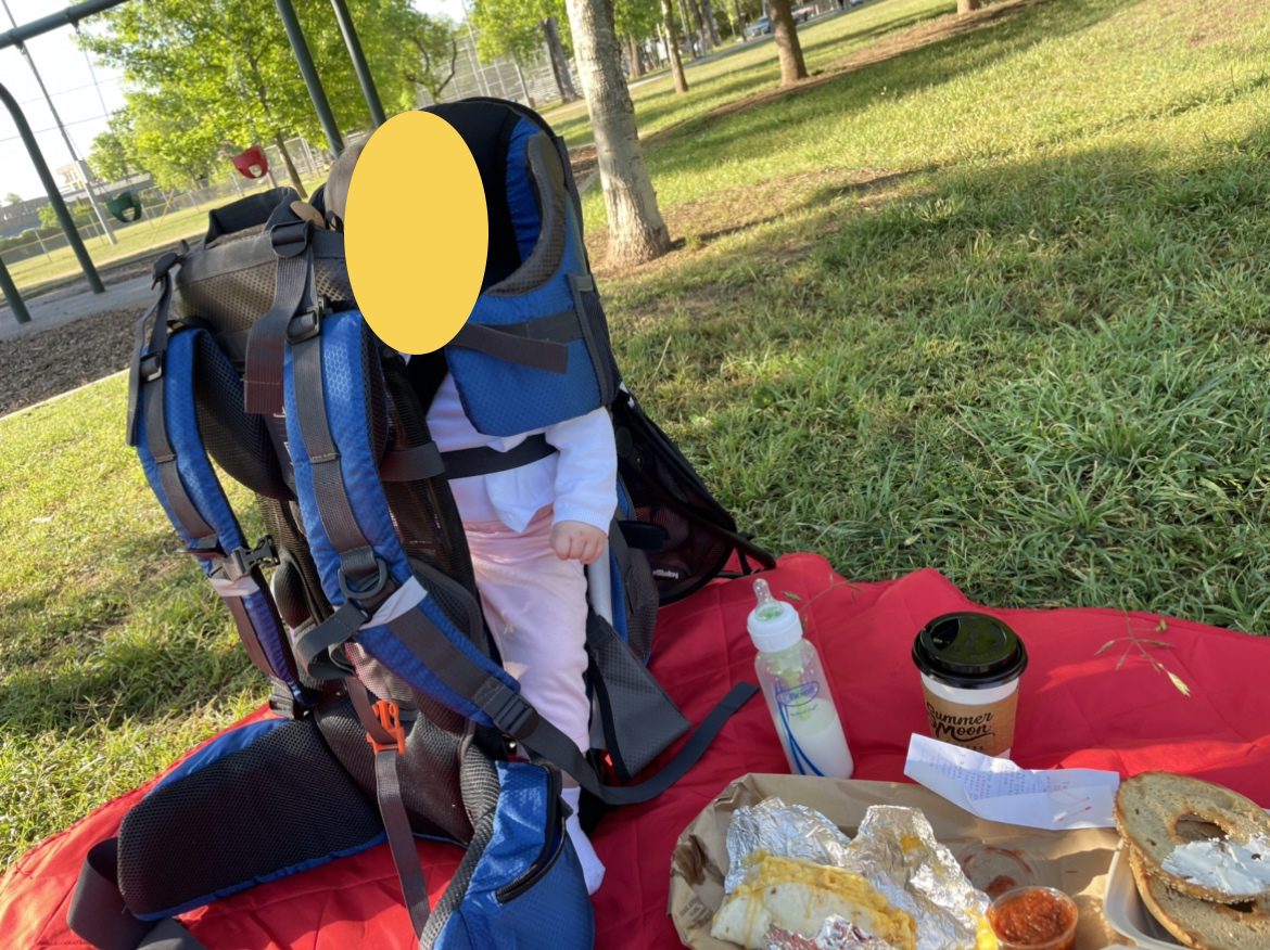Hiking Baby Carrier Backpack - Comfortable Toddler/Baby Backpack Carrier System with Diaper Change Pad, Insulated Pocket + Rain and Sun Hood to Protect Your Child customer photo 2