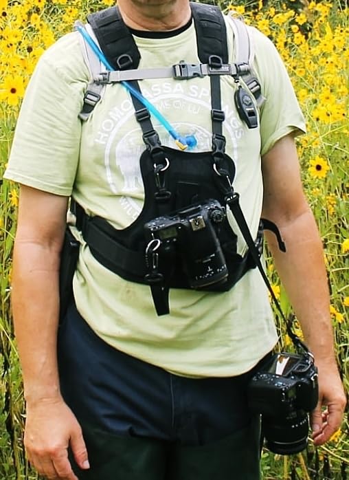 NC-VEST Dual Camera Carrier Harness with Quick Release System | for Canon 6D 5D2 5D3 Nikon D800 D810 Sony A7S A7R A7S2 Sigma Olympus DSLR Hiking Climbing Wedding Travel customer photo 1