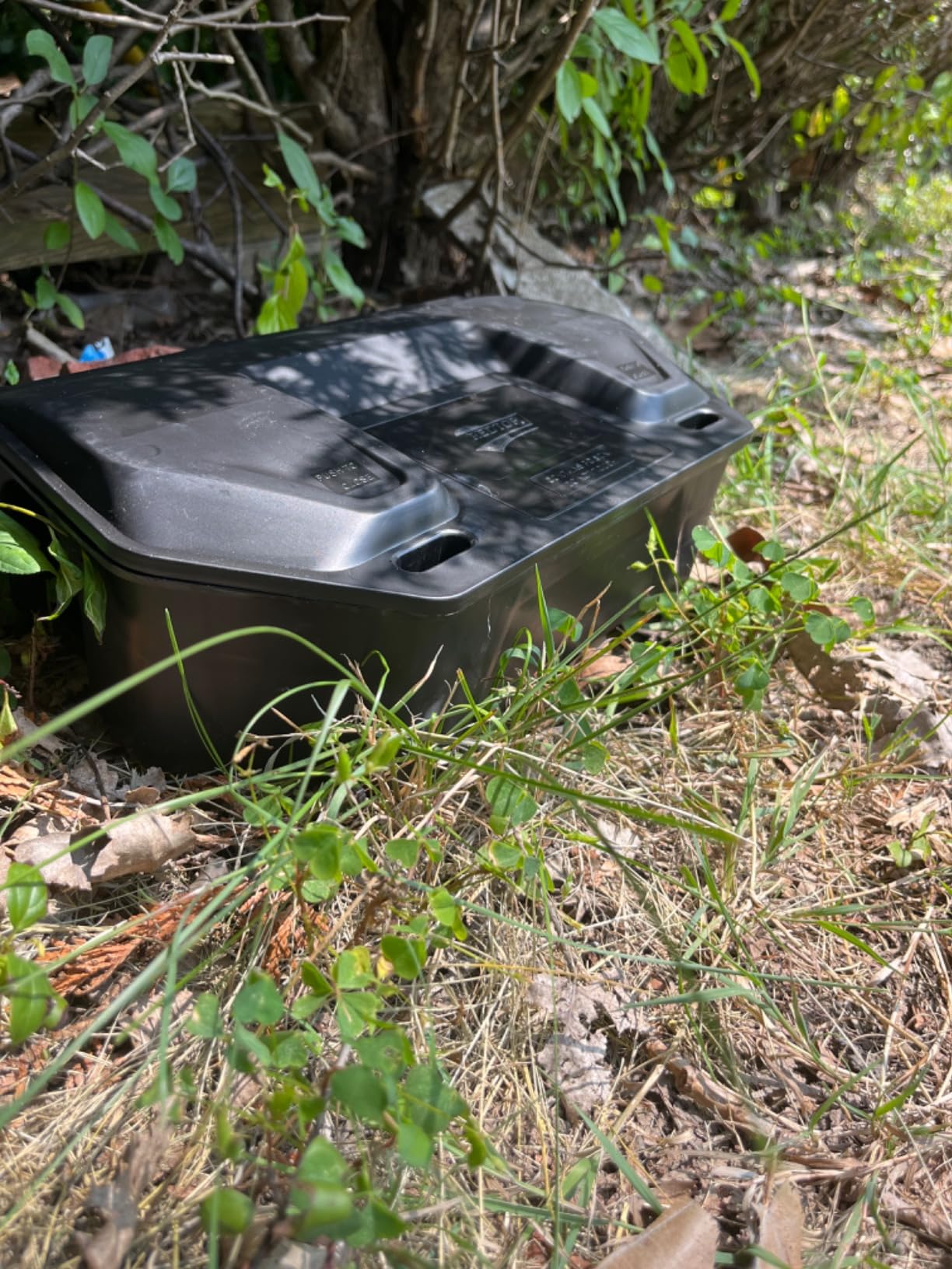 Rat Bait Station Outdoor with Key, Tamper-Resistant Rodent Bait Station, Weather-Resistant Outdoor Bait Box for Indoor Use, 2 Pack (Bait Not Included) customer photo 2