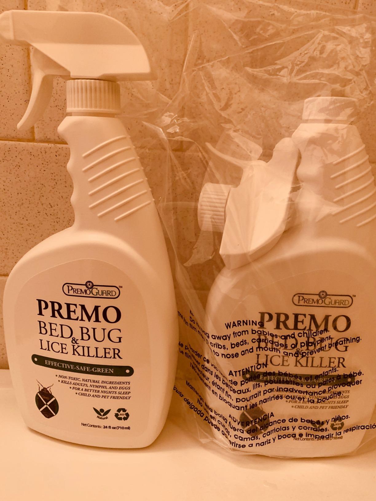 Premo Guard Bed Bug & Mite Killer Spray - University Tested 100% Kill Rate | Natural, Safe for Bedding, Furniture, Fabrics, and Clothing, Non Toxic, Stain & Scent Free, Child & Pet Safe customer photo 2