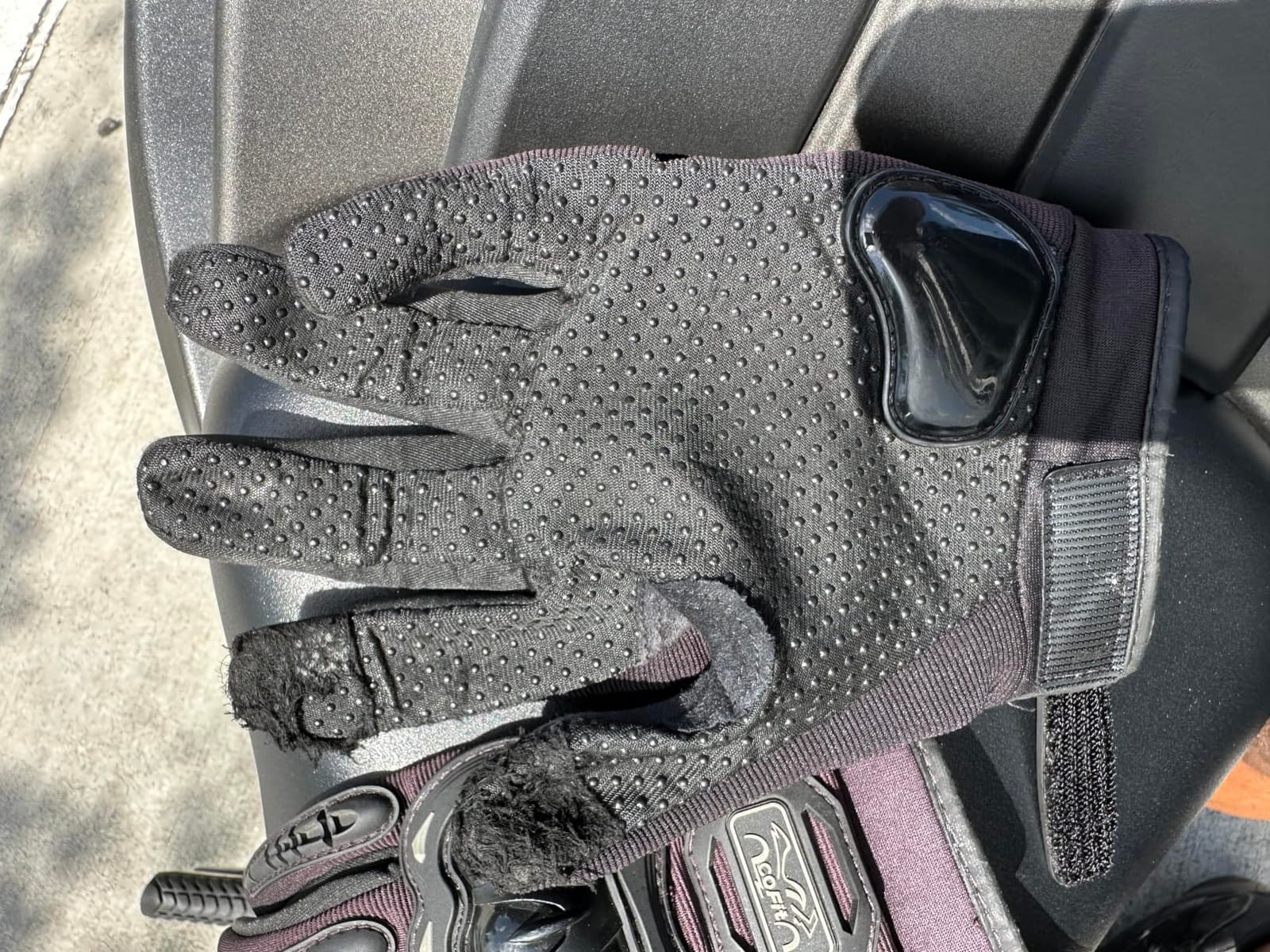 COFIT Motorcycle Gloves Breathable, Touchscreen Motorbike Gloves Anti-Slip with Good Grip Hard Knuckles Protection for Men Women Motocross, BMX ATV MTB Cycling, Road Racing customer photo 1