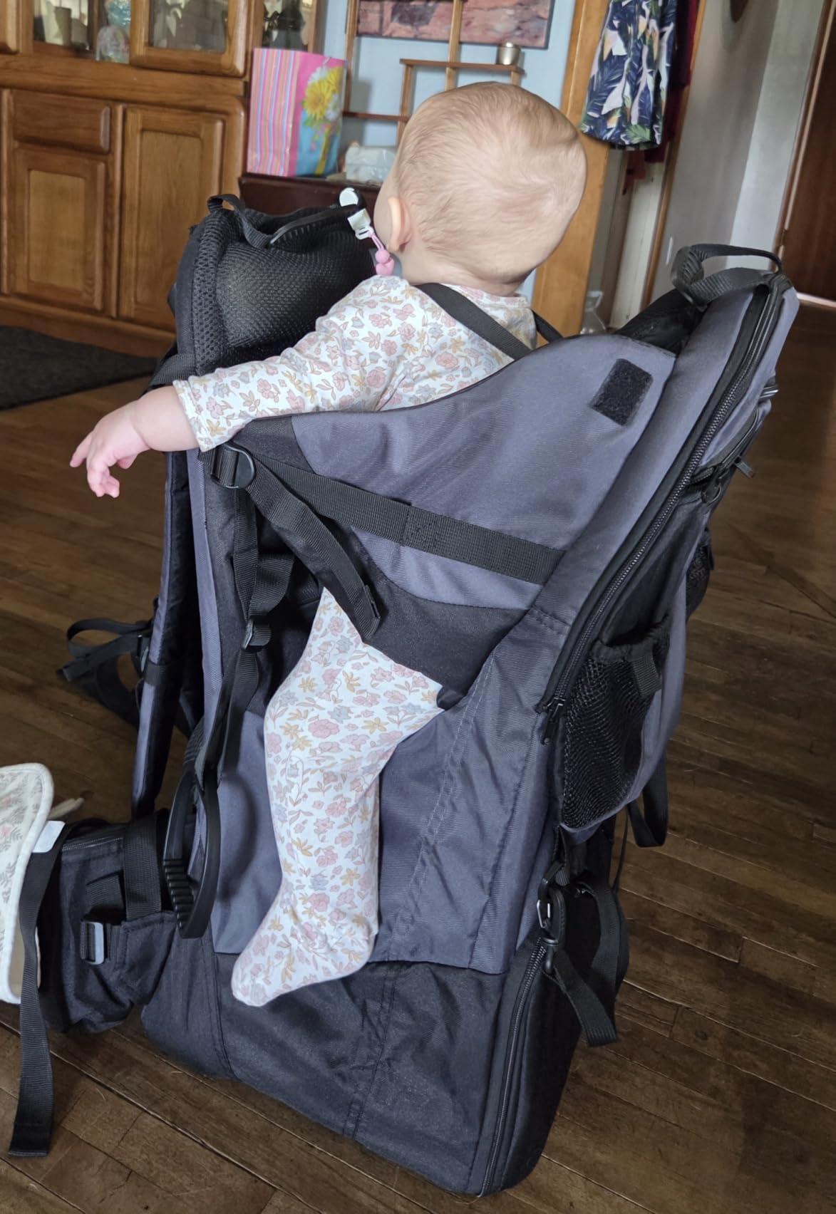 ClevrPlus Deluxe Adjustable Baby Carrier Outdoor Hiking Child Backpack Camping customer photo 1