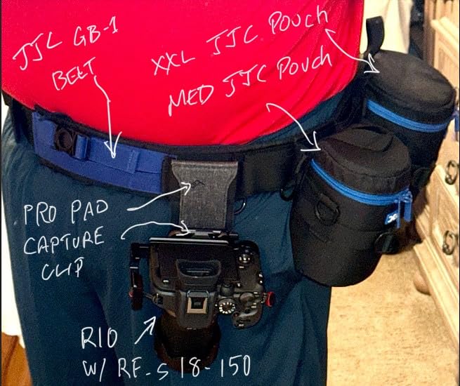 Peak Design Capture Camera Clip V3, Black with Plate, Holds DSLR, Compact and Point and Shoot Bodies, Secure, Stable and Accessible, Attaches to Straps and Belts, Quick Release, 200 lb Capacity customer photo 2