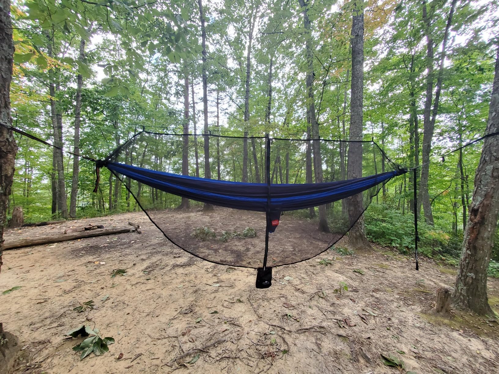 Hammock Bug Mosquito Net XL 11x4.6FT No-See-Ums Polyester Fabric for 360 Degree Protection Dual Sided Diagonal Zipper for Easy Access Fits All Hammocks customer photo 1