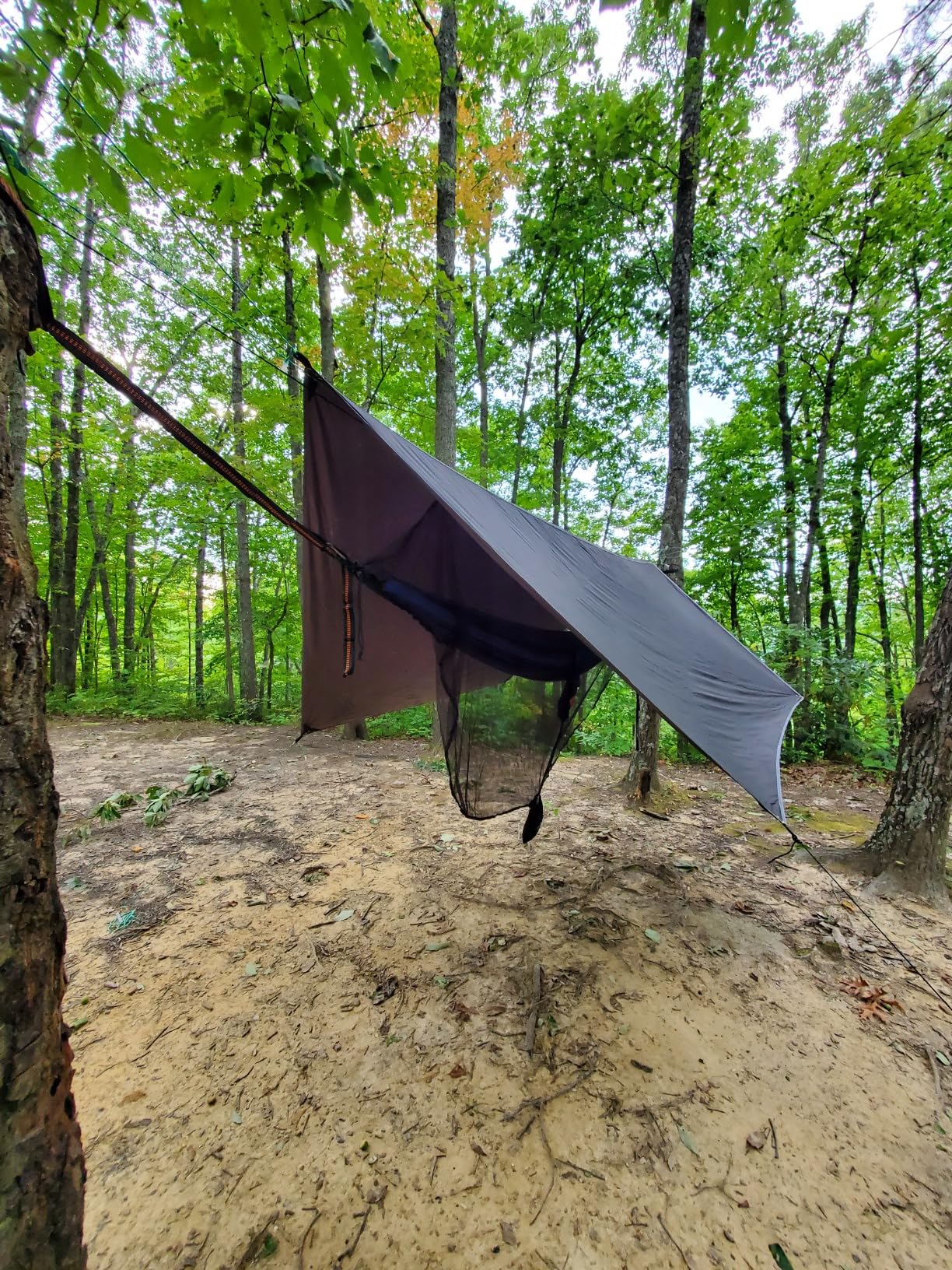 Hammock Bug Mosquito Net XL 11x4.6FT No-See-Ums Polyester Fabric for 360 Degree Protection Dual Sided Diagonal Zipper for Easy Access Fits All Hammocks customer photo 2
