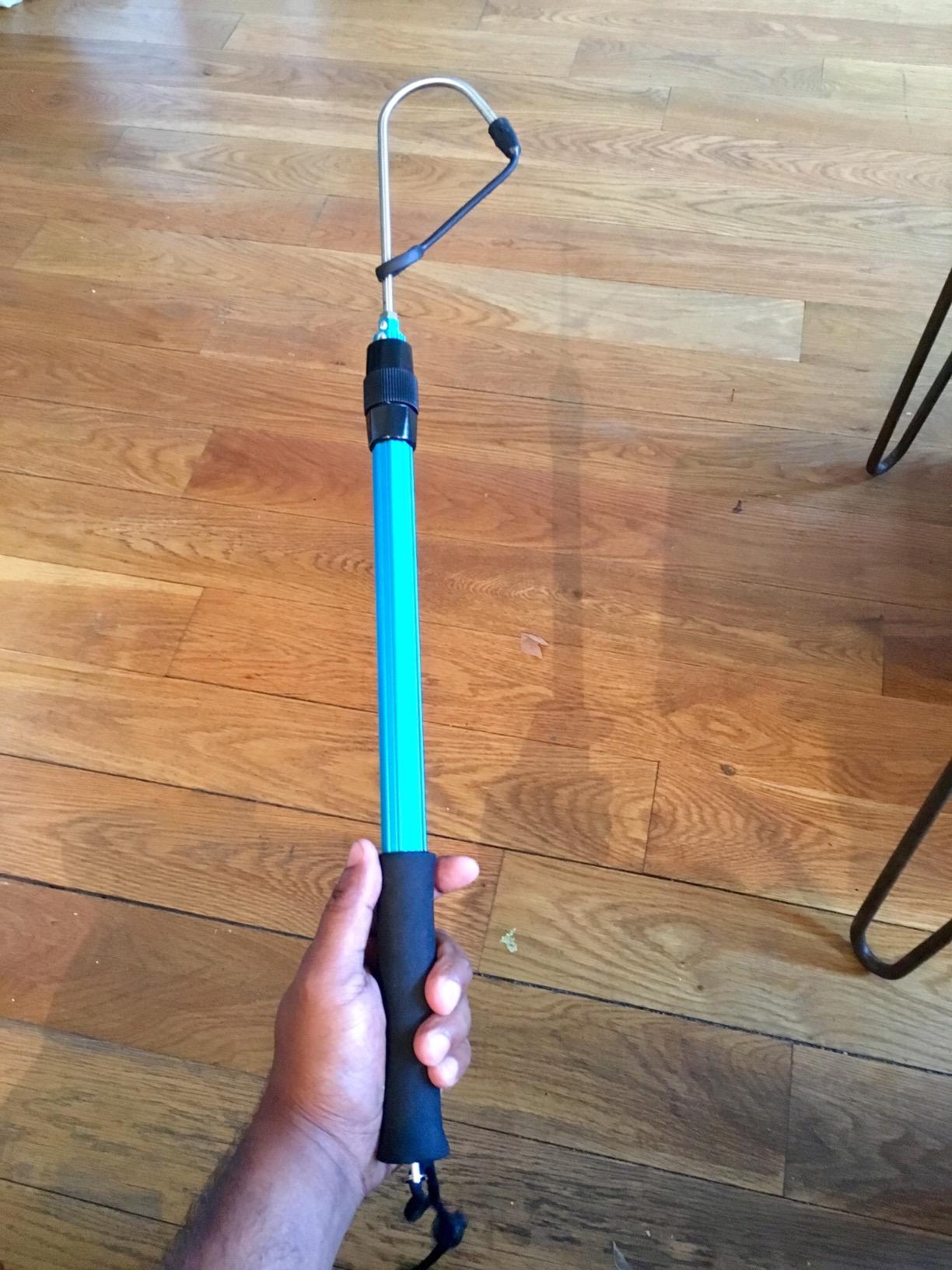 SANLIKE Telescopic Fishing Gaff Aluminum Pole Stainless Steel Spear Hook customer photo 1