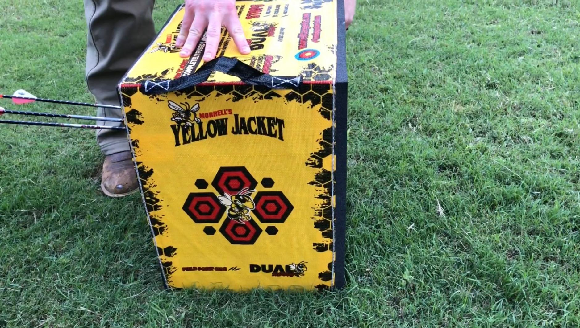 Morrell Yellow Jacket Dual Threat Foam Archery Target Block for Compound Bows and Crossbows, with 4 Sides and 32 Bullseyes customer photo 2