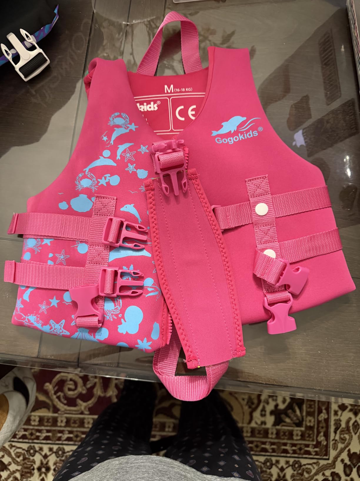 Gogokids Toddler Swim Vest, Kids Floaties 2-8 Years, 22-60 lbs | Neoprene Swim Vest for Pool Beach Puddle, Swimming Aid Pool Float Buoyancy Jacket for Boys, Girls, Children, Swimmies, Ninos customer photo 1