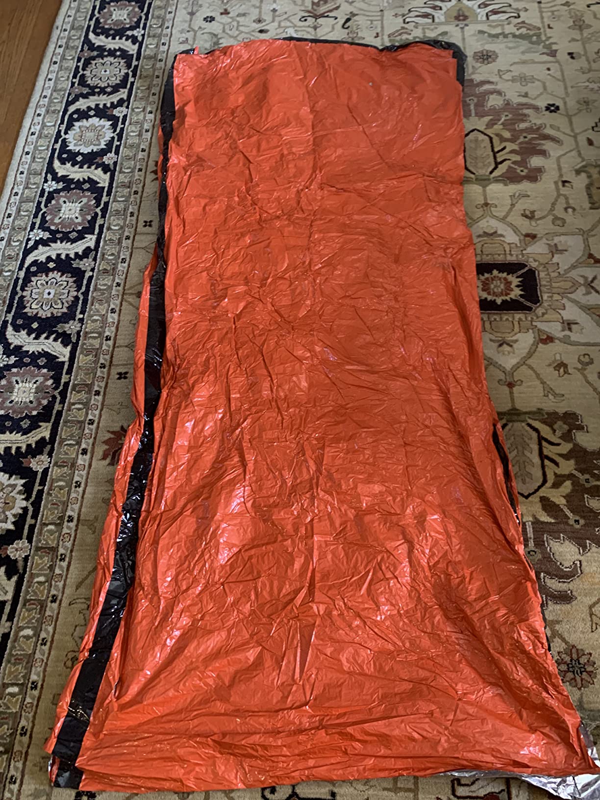 Zmoon Emergency Sleeping Bag Survival Bag, Portable Waterproof Thermal Bivy Sacks,Bivvy Bags,Camping Mylar Sleeping Bag Survival Gear Emergency Blankets Survival Shelter customer photo 1