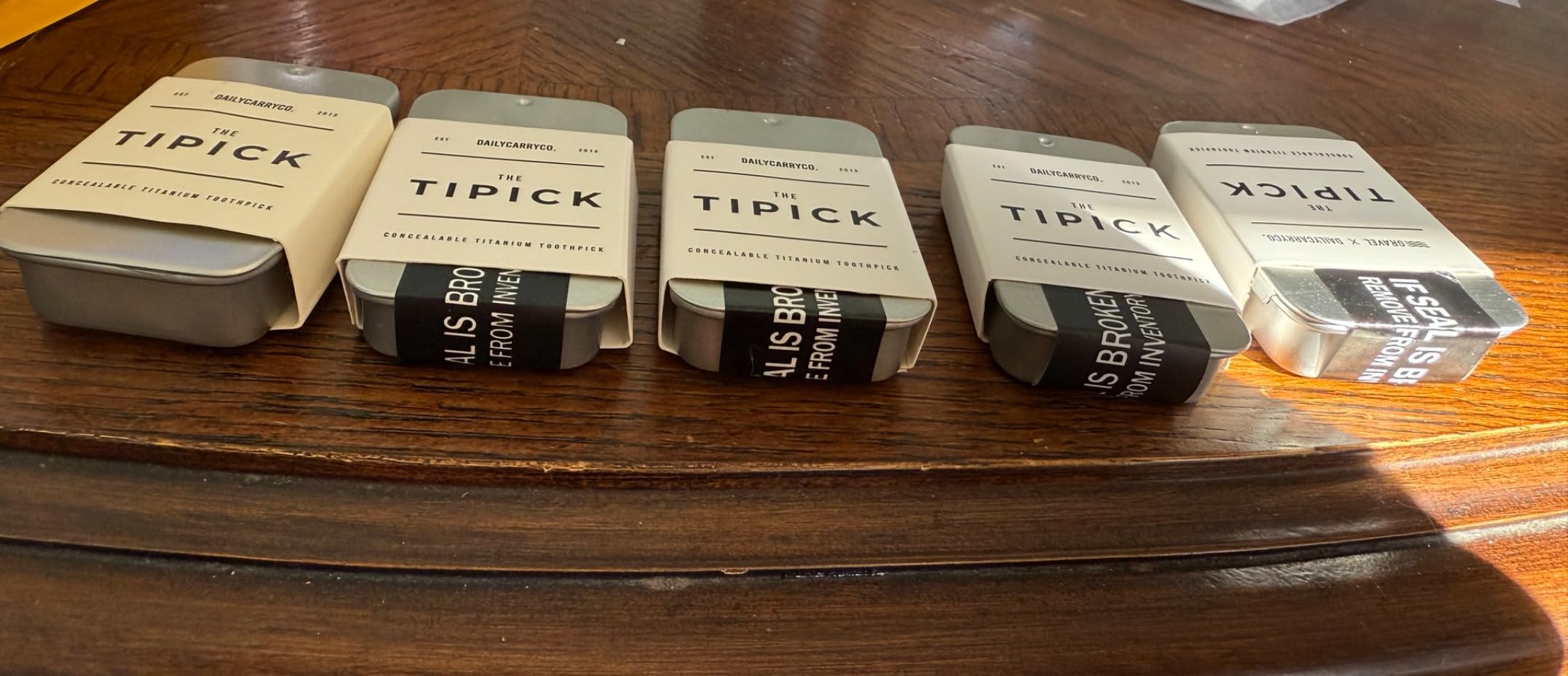 DAILYCARRYCO. TiPick Titanium Toothpick Holder - Portable Metal Travel Toothpick - Reusable EDC Micro Toothpick - Compact & Convenient, On-the-Go - Polished Titanium Construction customer photo 2