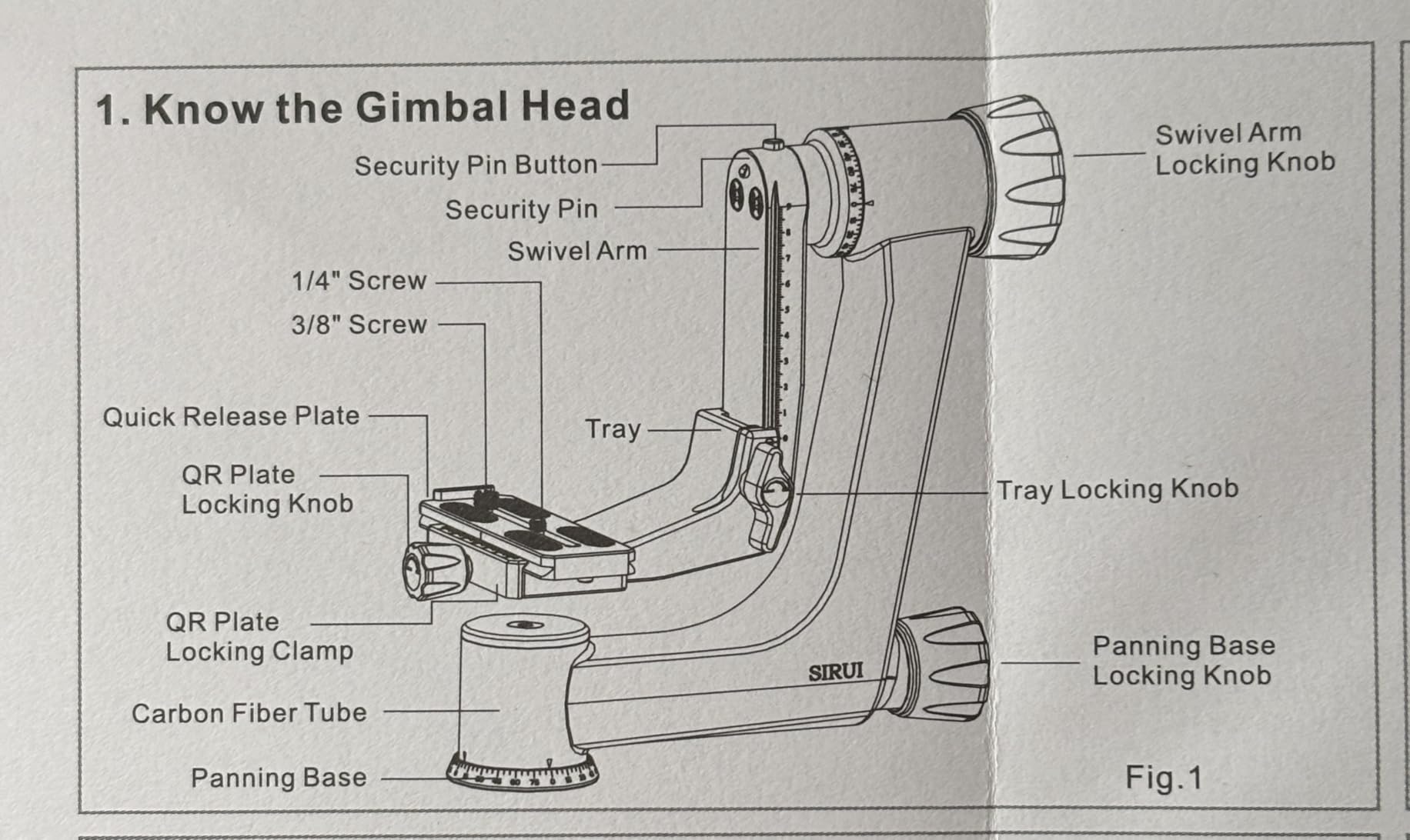 SIRUI PH-Series Carbon Fiber Gimbal Head (PH-30) customer photo 2