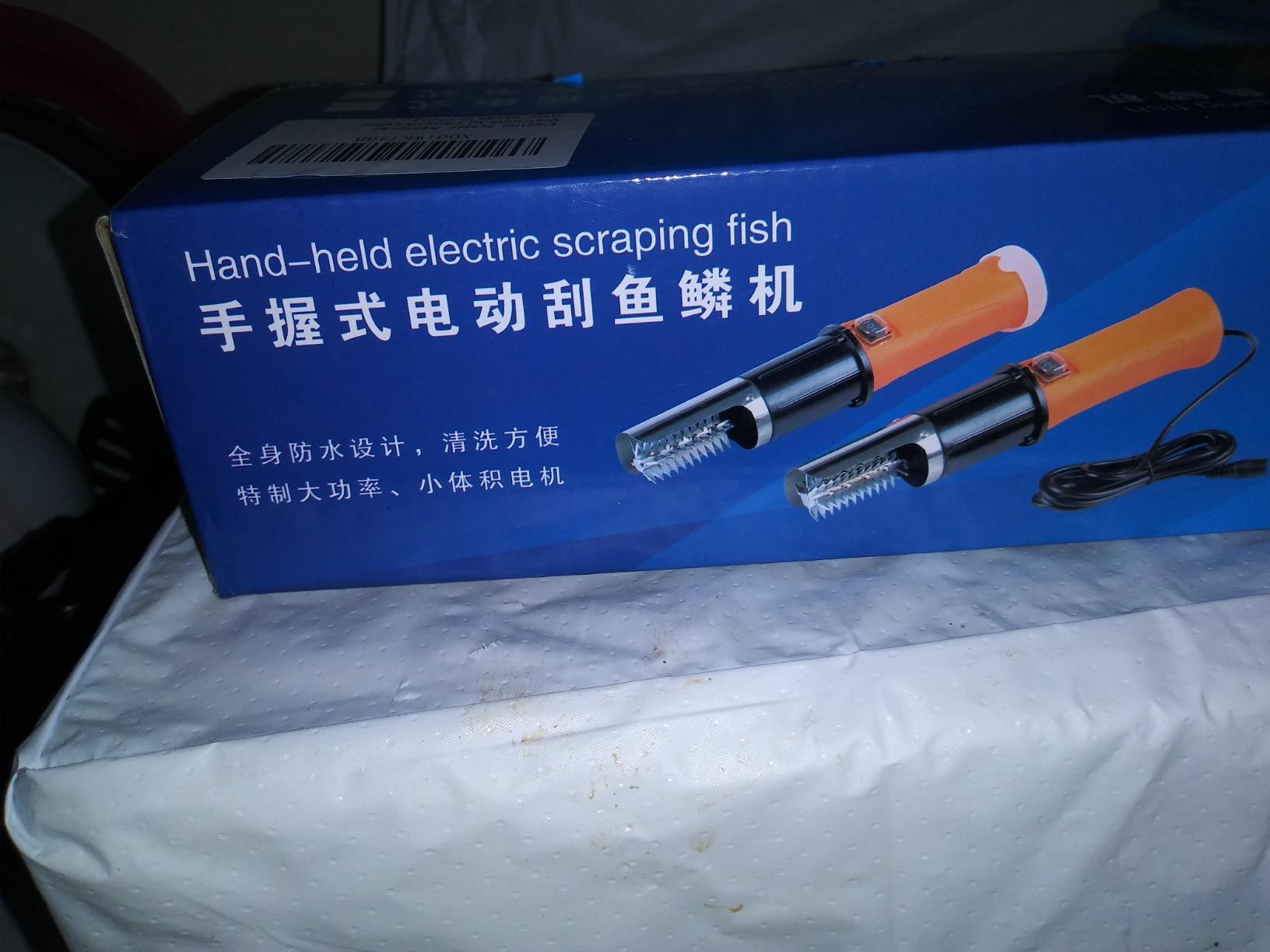 Electric Fish Scaler, Powerful Cordless Fish Scaler Scale Scraper Remover Cleaner Skinner Kit Build in 12V Rechargeable Battery customer photo 1