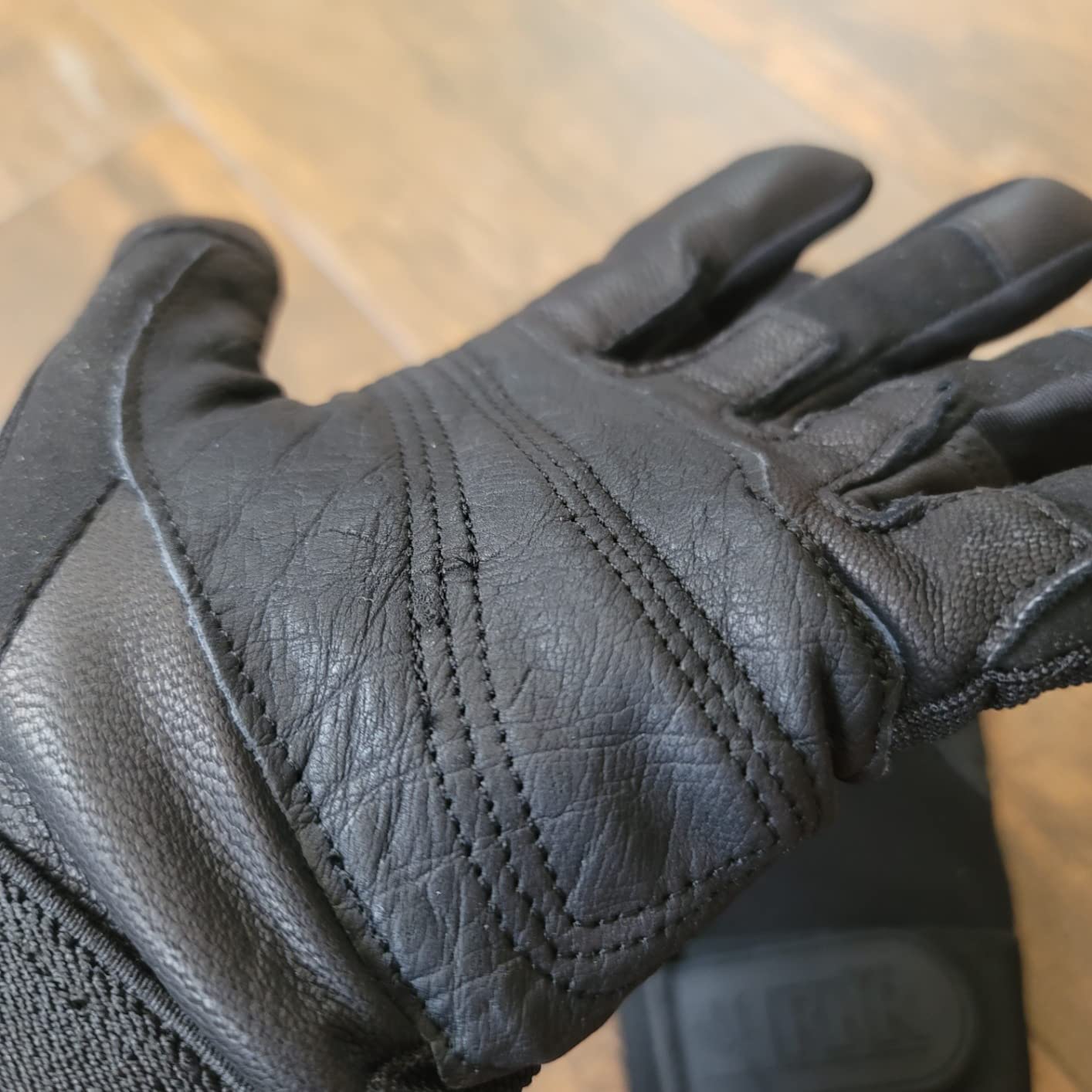 Rock-N-Rescue Rope Master Gloves - Version II, Lightweight, Breathable, Stretchable, Nylon Construction for Dexterity and Comfort, Leather Reinforced Palms for Protection, Large customer photo 2
