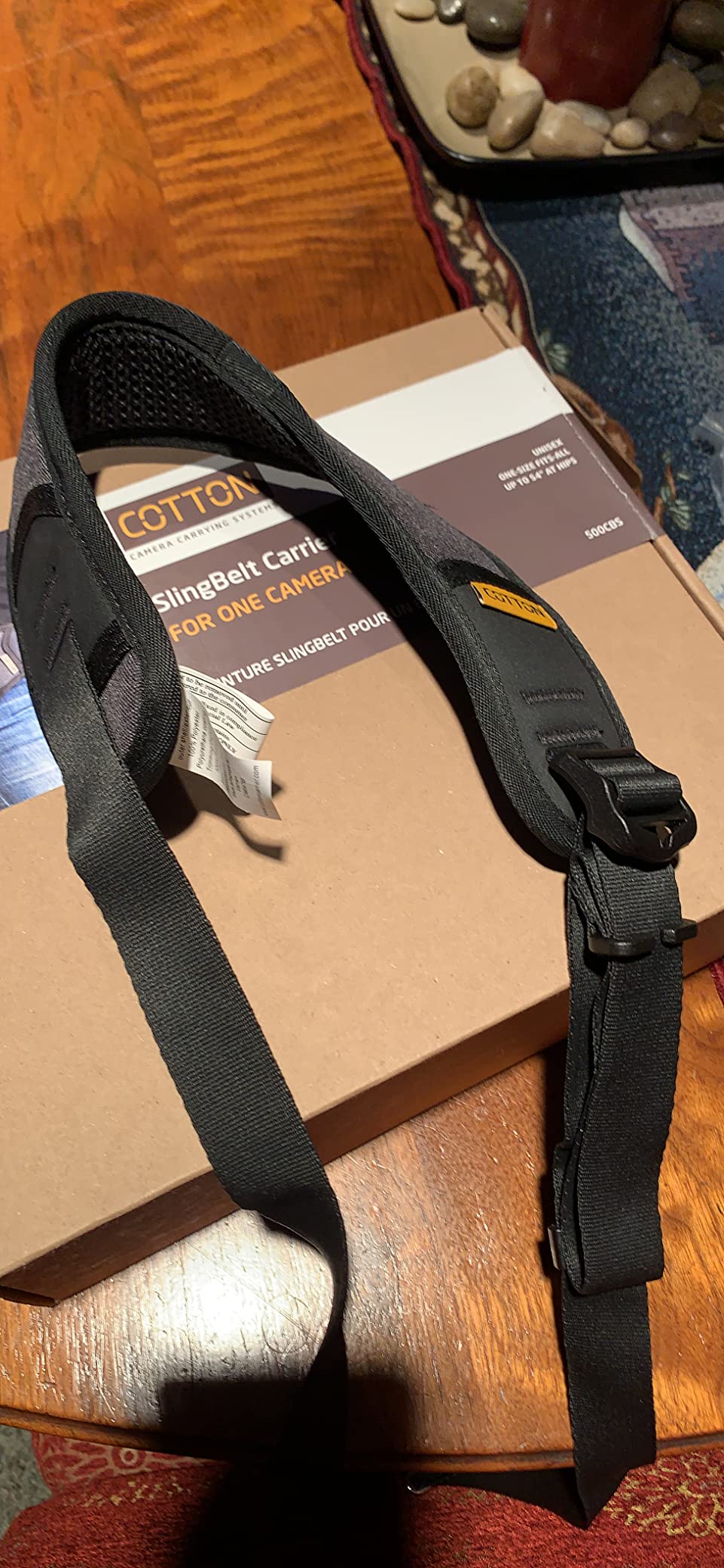 Cotton Carrier Slingbelt with Tether for One Camera. Camera Harness for Hiking and Traveling for Hands-Free Carrying | SlingBelt with Twist and Lock mount and weather cover for cameras, lenses and binoculars customer photo 1