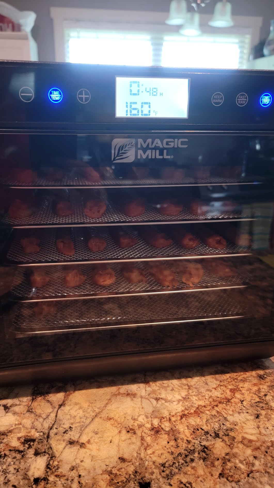 Magic Mill Premium Food Dehydrator Machine (10 Extra-Large Stainless Steel Trays) 700W Dryer for Beef Jerky, Fruits, Vegetables, Dog Treats, 48 Hour Digital Timer - 95°-167° Temperature Control customer photo 1
