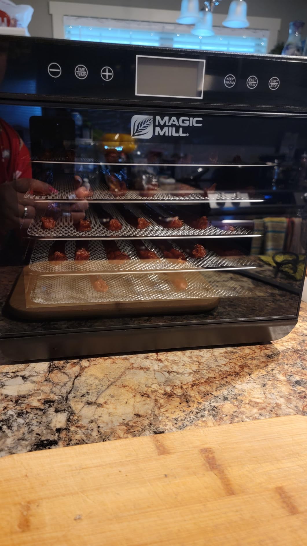 Magic Mill Premium Food Dehydrator Machine (10 Extra-Large Stainless Steel Trays) 700W Dryer for Beef Jerky, Fruits, Vegetables, Dog Treats, 48 Hour Digital Timer - 95°-167° Temperature Control customer photo 2