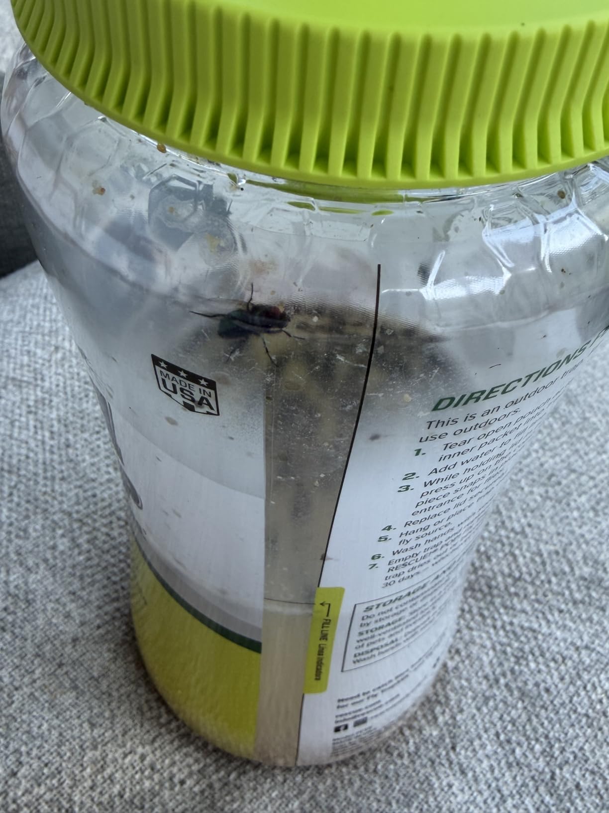 RESCUE! POP! Fly Trap - Large Reusable Fly Trap for Outdoor Use - 3 Pack customer photo 2