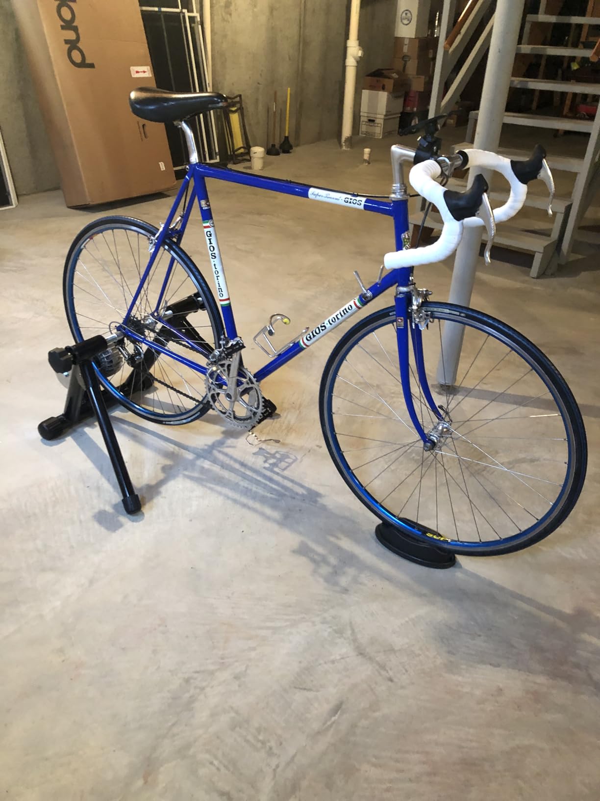 Alpcour Fluid Bike Trainer Stand for Indoor Riding - Portable Foldable Stainless Steel Trainer, Noise Reduction, Progressive Resistance, Dual-Lock System - Road & Mountain Bikes Stationary Exercise customer photo 2