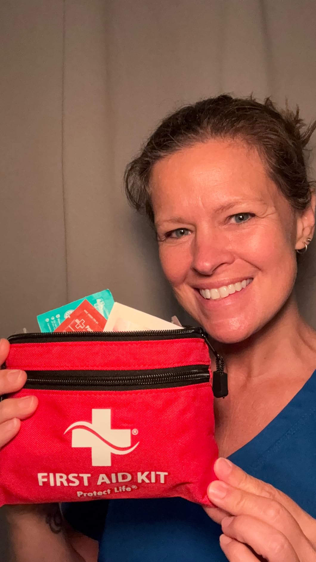 Protect Life Travel First Aid Kit for Car - Small Mini Emergency Kit, 100 Piece Waterproof First Aid Kit for Home, Camping, Boat & Hiking - Includes Emergency Blanket & First Aid Guide customer photo 1