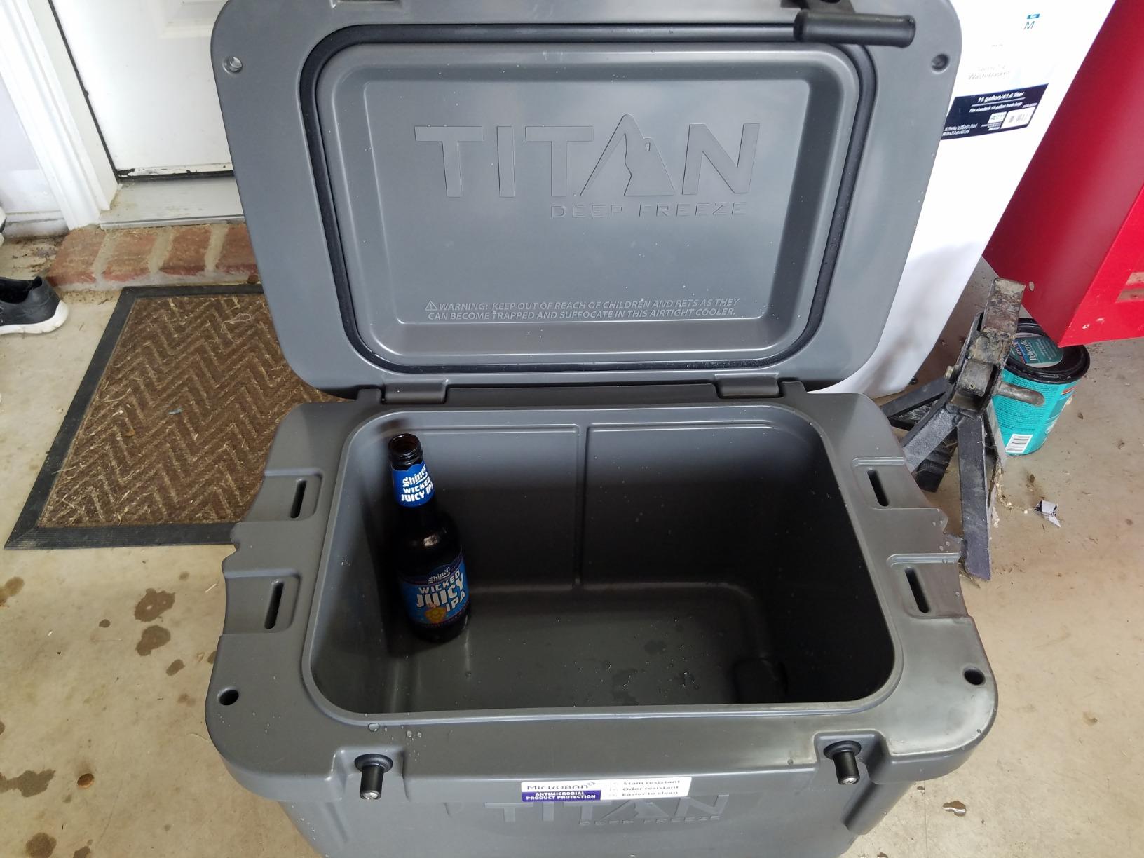 Titan Hard Ice Chest Cooler Roto Cooler with Microban Protection and Deep Freeze Insulation customer photo 1