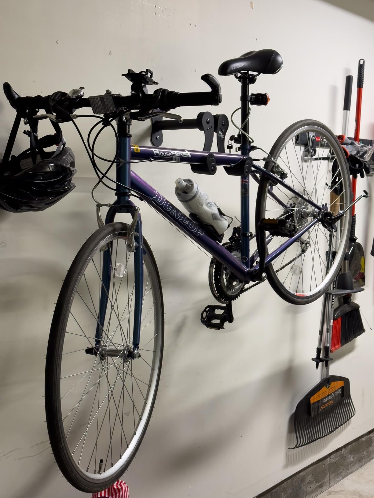 PRO BIKE TOOL Bike Rack for Garage Wall Mount - Horizontal Bike Storage | Fits Road, Mountain & Hybrid Bikes, Adjustable Arms, Rubber Cradles, Space-Saving Design customer photo 1