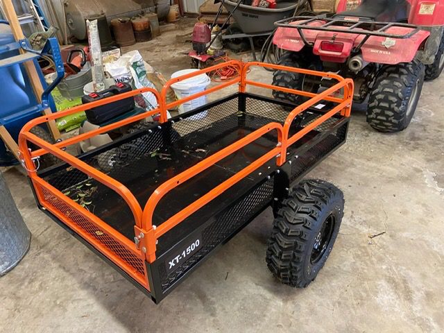 Impact IMPLEMENTS 1500lb ATV/UTV/Tractor Trailer with Solid Steel Floor, Aggressive Tires, & Pivoting Tongue customer photo 1