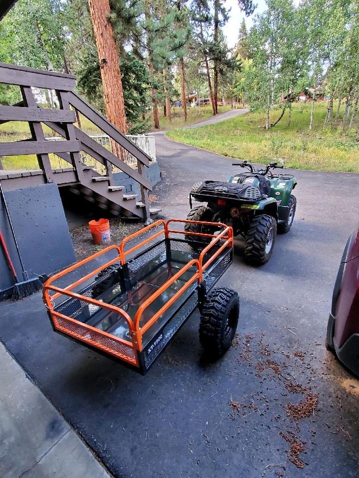 Impact IMPLEMENTS 1500lb ATV/UTV/Tractor Trailer with Solid Steel Floor, Aggressive Tires, & Pivoting Tongue customer photo 2