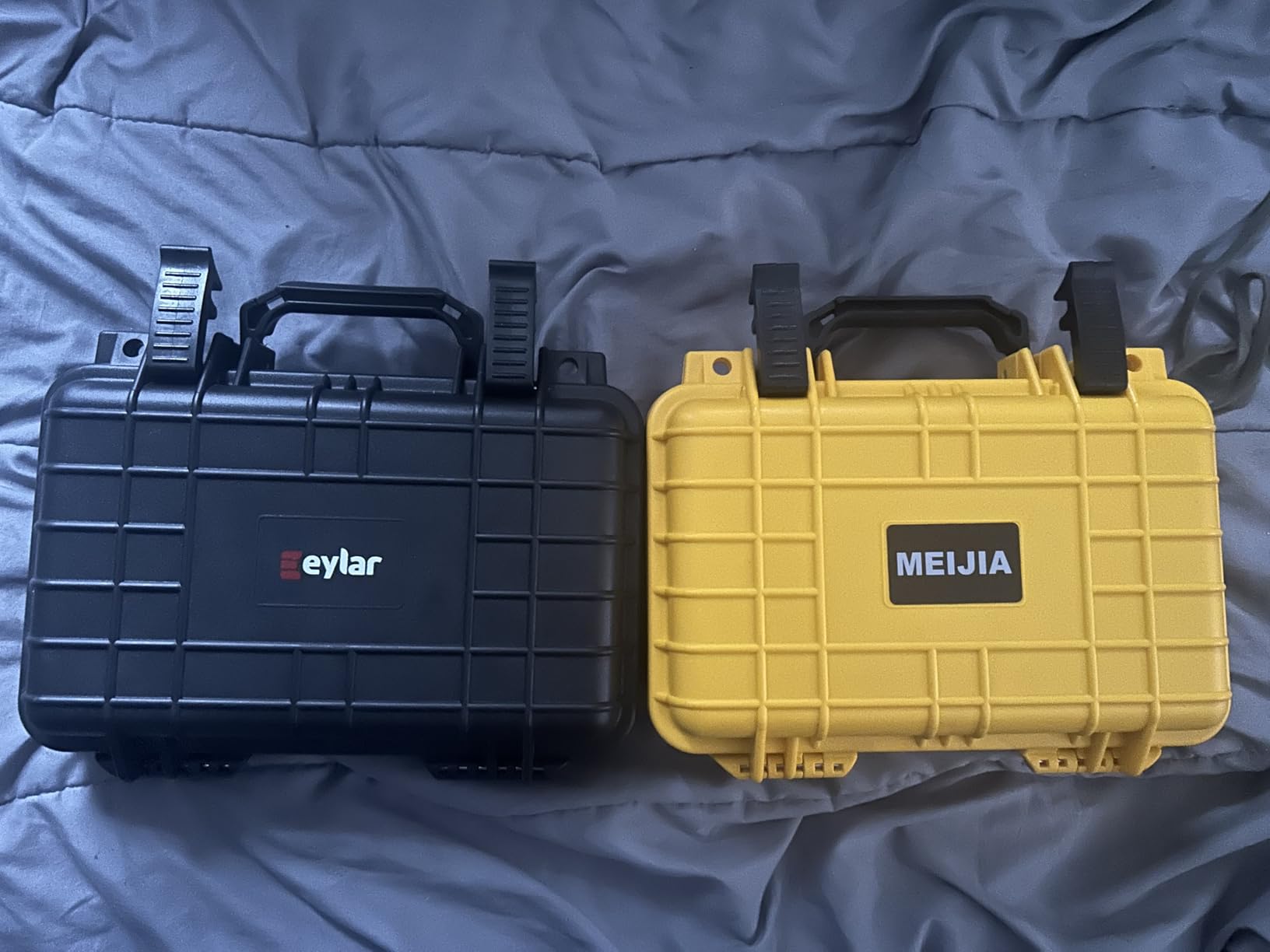 MEIJIA Portable All Weather Waterproof Protective Hard Case, Small Camera Case, Dry Case with Customizable Foam, Fit Use of Drones, Camera, Equipments, 11.65