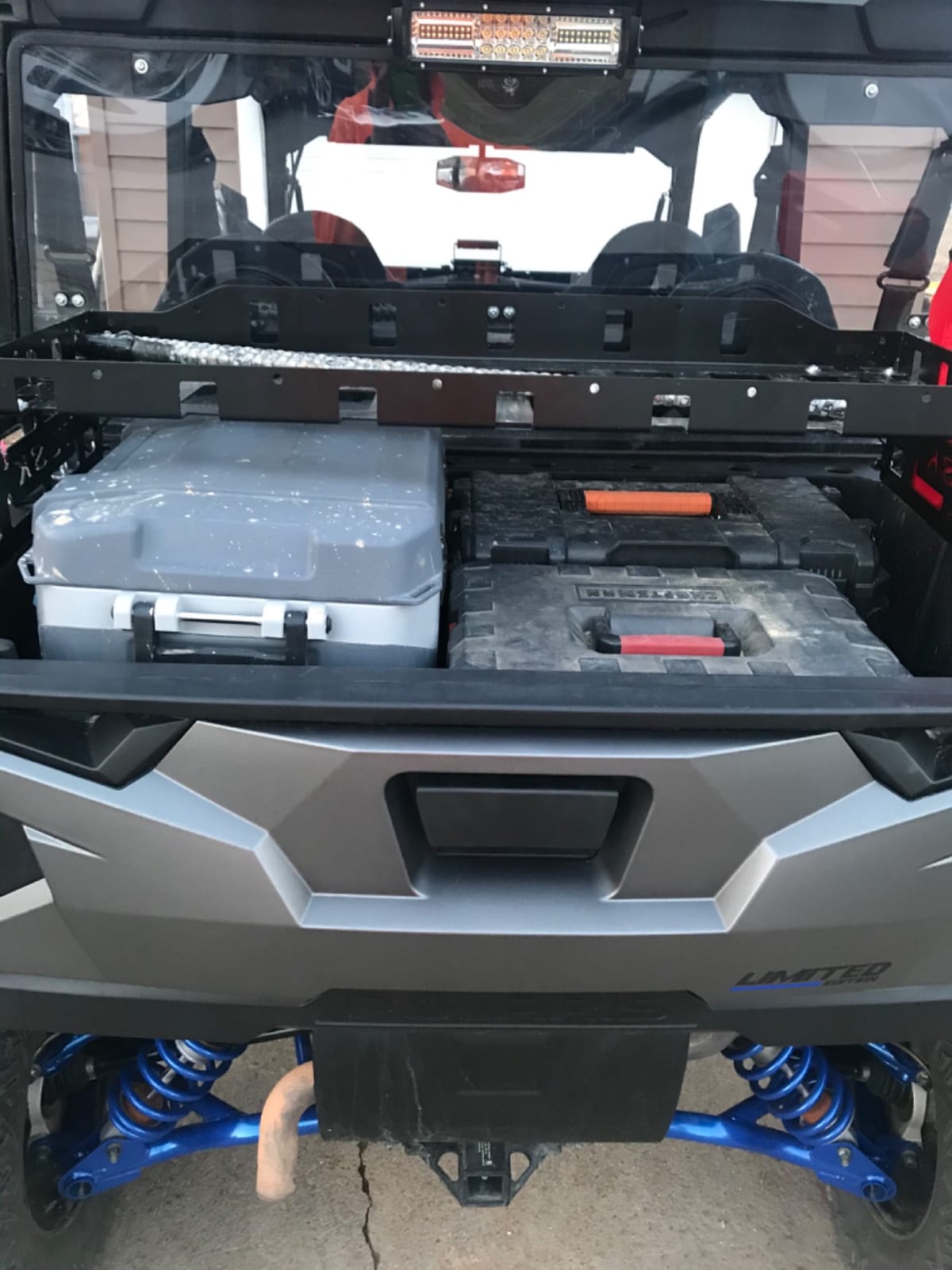 Tusk Cargo Rack Regular Black Powder Coated Compatible with Polaris General 1000 2016-2026/General 4 1000 2017-2022/General XP/XP4 2020-2026 customer photo 1