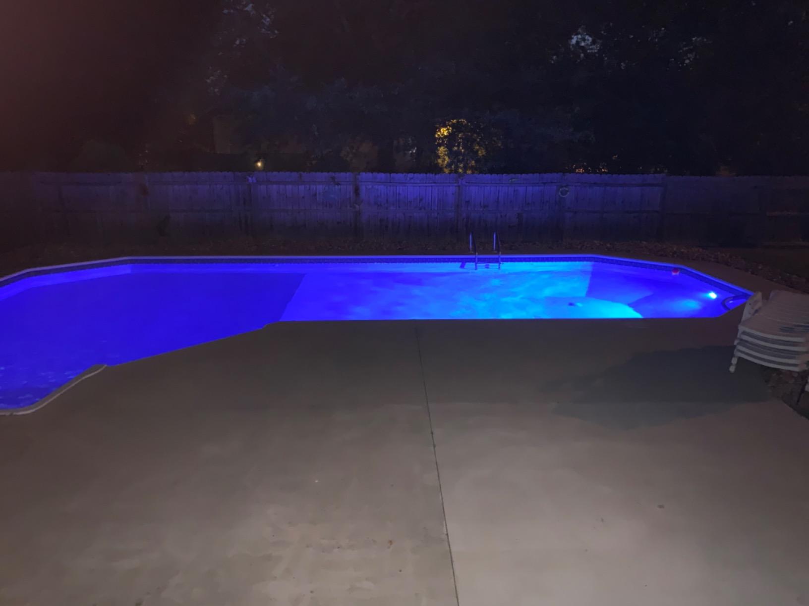 Hayward W3SP0527SLED100 ColorLogic 4.0 In-Ground LED Pool Lights, Color, 120 Volt, Stainless Steel Faceplate, Submersible Pool Lights, 100 Ft. Cord customer photo 1