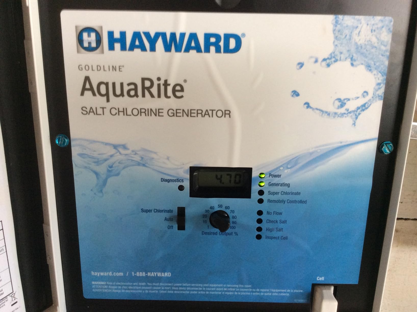 Hayward Aquarite Salt Chlorine Generator for Swimming Pools 40,000 Gallons | W3AQR15 Replacement for AQR15 Saltwater Swimming Pool Chlorination System for In-Ground Pools customer photo 1