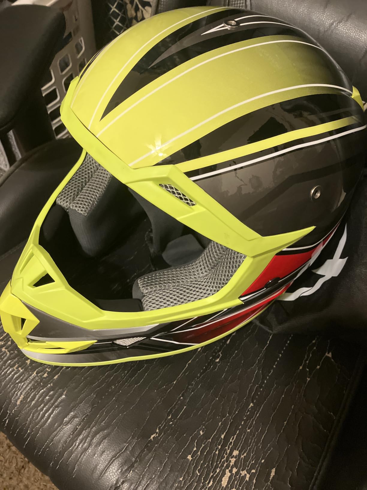 GLX GX23 Full-Face Dirt Bike Motocross Motorcycle Helmet, DOT | Unbreakable Off-Road Confidence customer photo 2