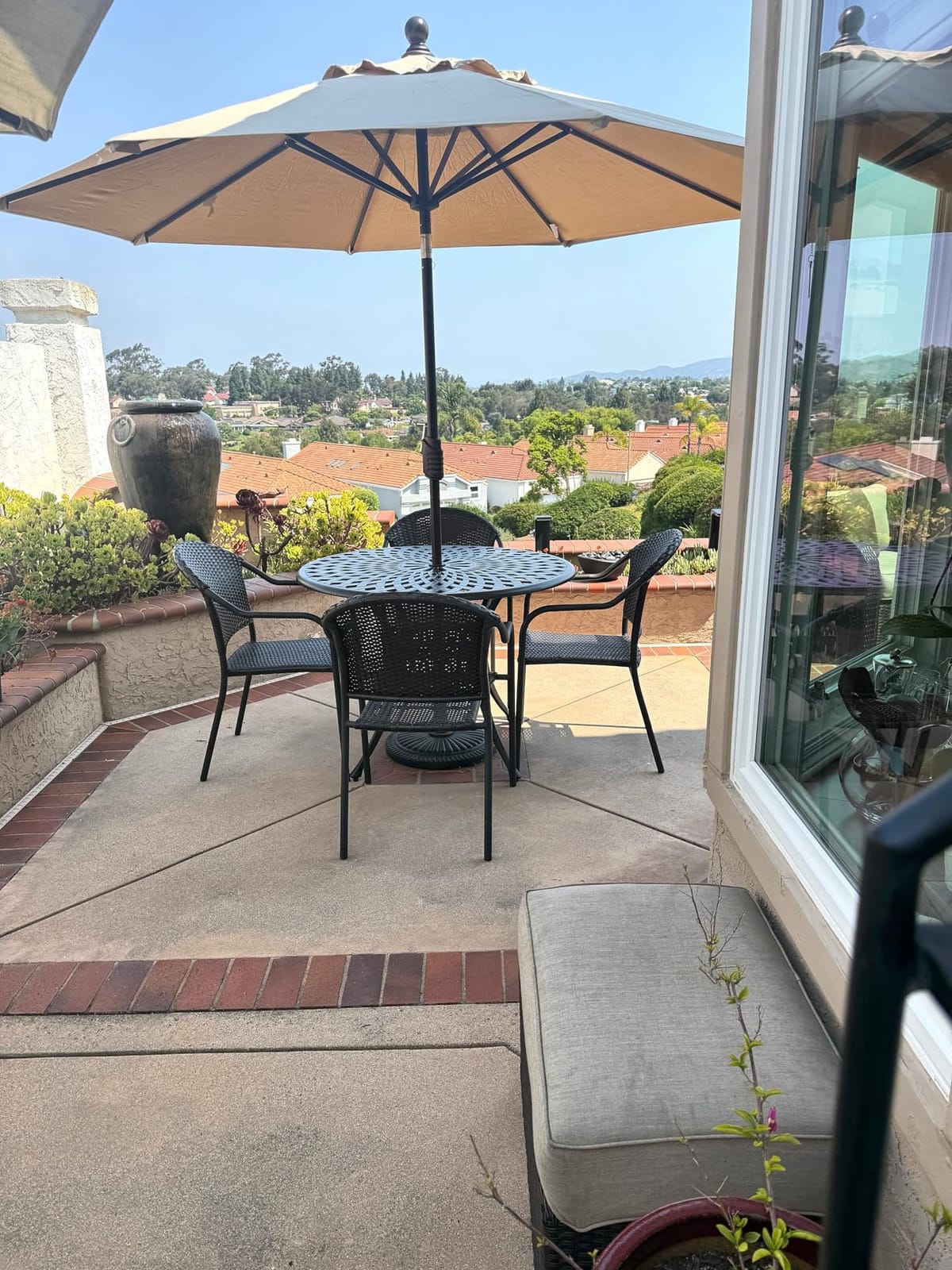 EliteShade USA 10-Year-Non-Fading 9Ft Market Patio Umbrella, UPF 50+ UV Protection Performance Sun Umbrella, Heavy Duty Commercial Grade Outdoor Table Umbrella with Crank & Tilt, Windproof Vented Top for Garden, Pool, Deck and Outdoor Playsets, Navy Blue customer photo 1