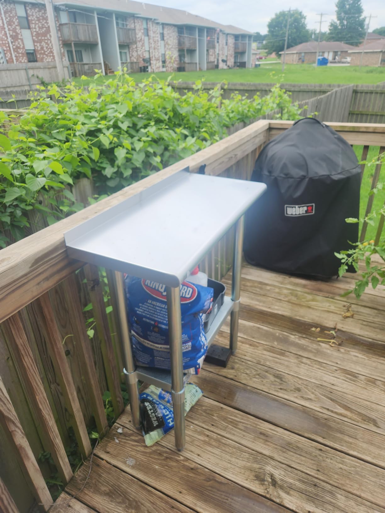Hally Stainless Steel Table for Prep & Work 24