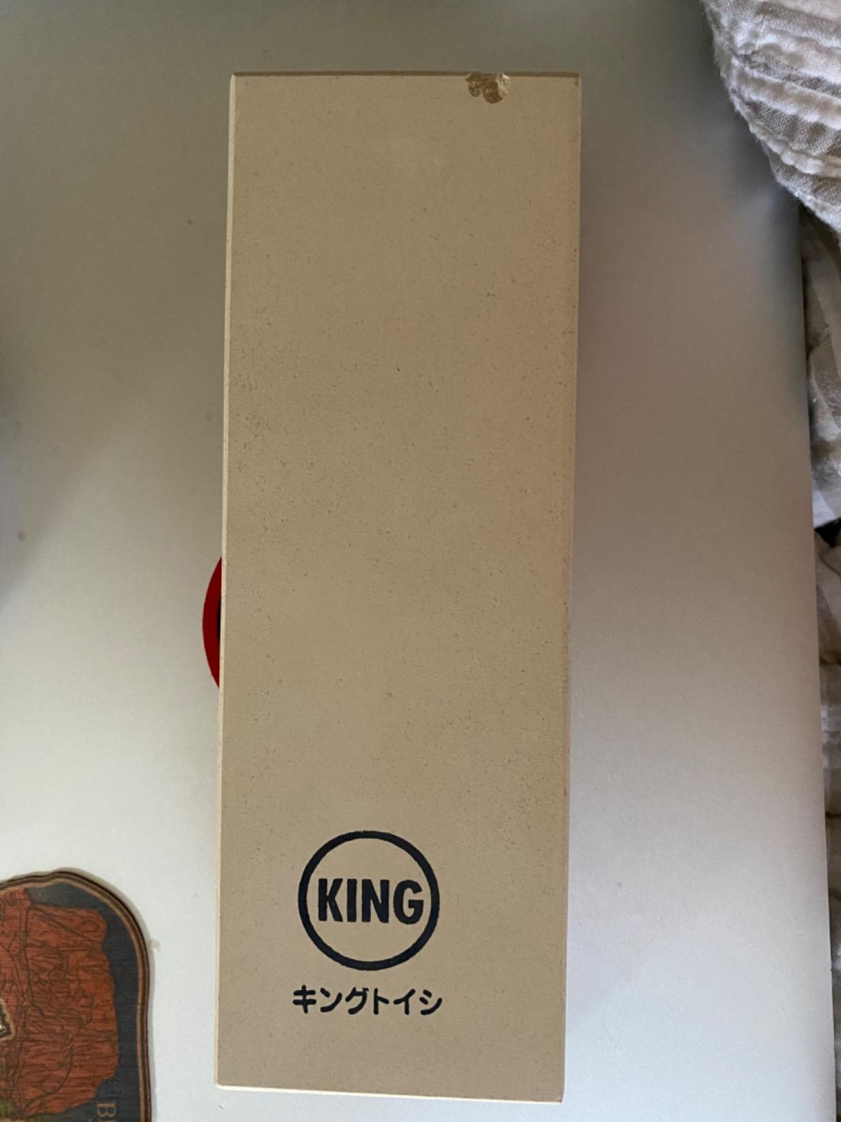 KING Whetstone Starter Set Include 1000/6000 Grit Combination Whetstone made in Japan, Knife Angle Holder, B&B Japan Original Wiping Cloth and Stable Plastic Base customer photo 1