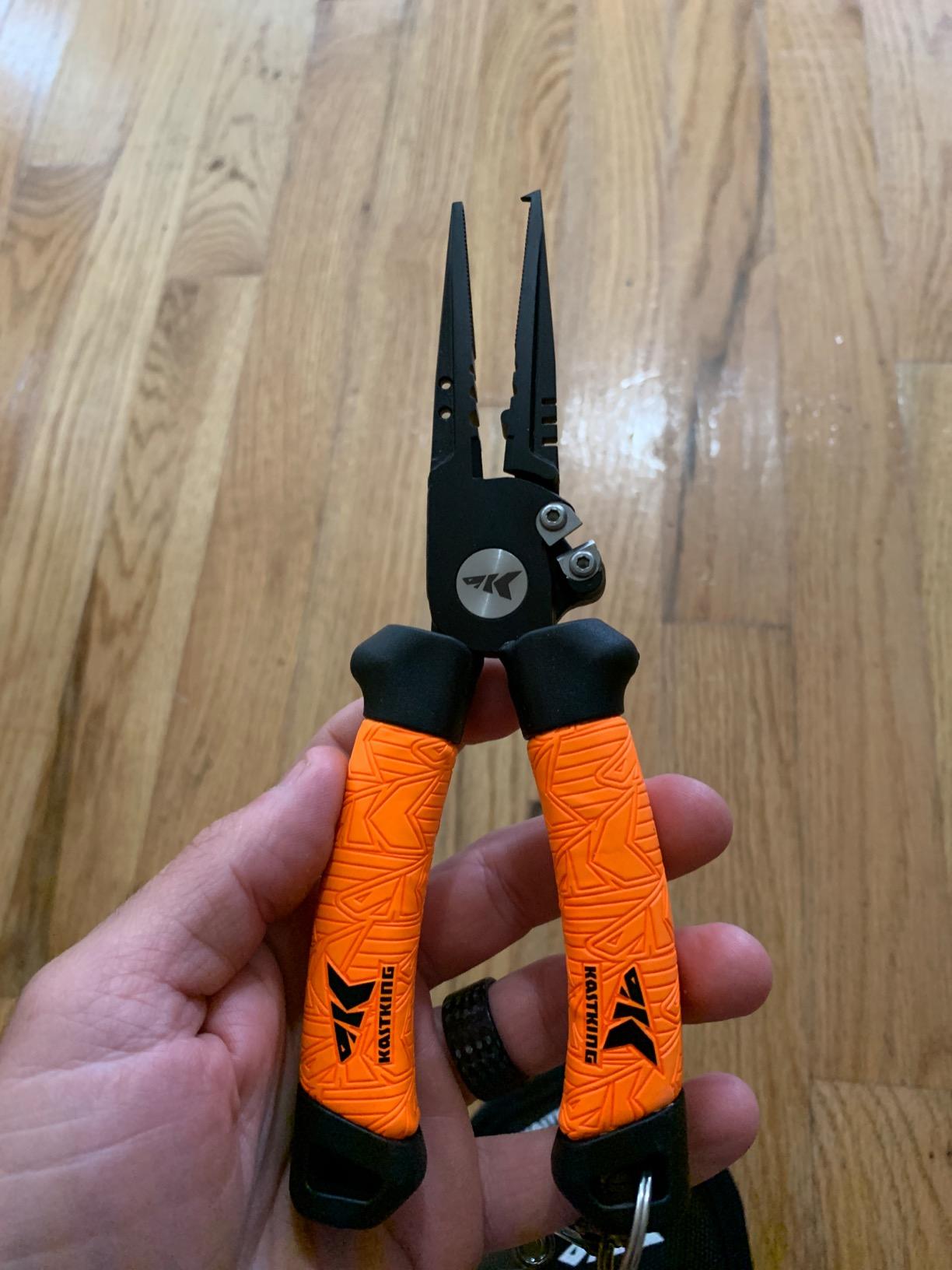 KastKing Speed Demon Pro Fishing Pliers, 7.5'' Split Ring Nose | 420 Stainless Steel, Fishing Tools, Saltwater Resistant Fishing Gear, Tungsten Carbide Cutters, SuperPolymer Grips customer photo 2