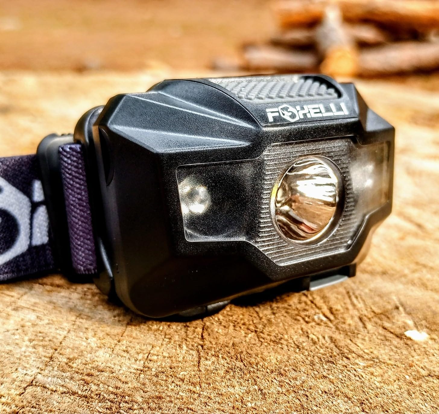 Foxelli USB-C Rechargeable LED Headlamp - Ultra-Light 2.4 oz & Bright 180 Lumens - Red/White Light, 5 Modes, IPX5 Waterproof, 40 h Runtime for Trail Running, Camping, Hiking customer photo 1