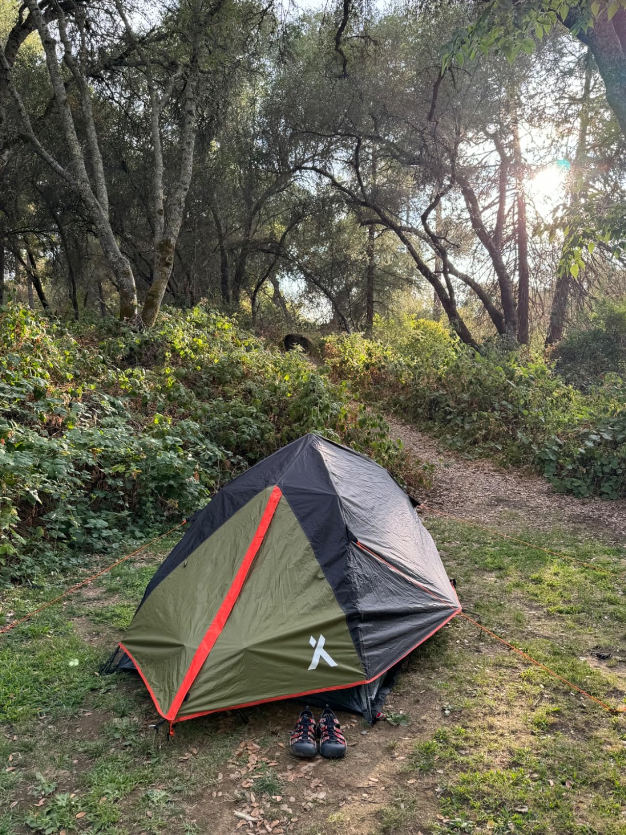 REDCAMP Ultralight Tent Footprint, PU 2000 Waterproof Camping Tent Tarp with Drawstring Carrying Bag for Ground Camping Hiking customer photo 1